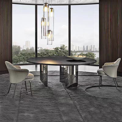 Custom Modern Leather Dining Chair Upholstered Velvet Simple Design Luxury PU Fashionable High Furniture Leisure Back