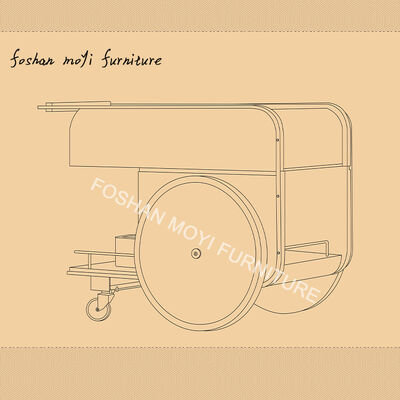 Hotel Furniture Luxury High End Antique Malibu Restaurant Bar Cart Custom Specification Option with Mail Packing