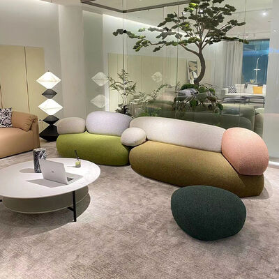 Armless Sectional Sofa Set Modern Modular with Plastic Legs Minimalist Nordic Style Italian Design Living Room Sofas