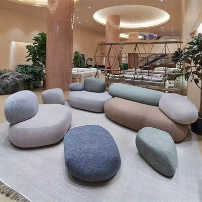 Armless Sectional Sofa Set Modern Modular with Plastic Legs Minimalist Nordic Style Italian Design Living Room Sofas