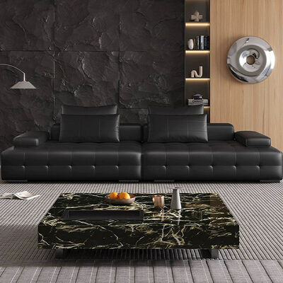 Non Inflatable MOYI Italian Minimalist Layer Cowhide Sofa Villa Living Room Large Sofa Module Lawrence Sofa