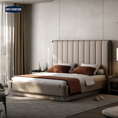 Sample Soft Bed Master Bedroom Light Luxury Dressing Table Bedside Table Integrated Bed Modern Villa Italian High End Authentic Furniture