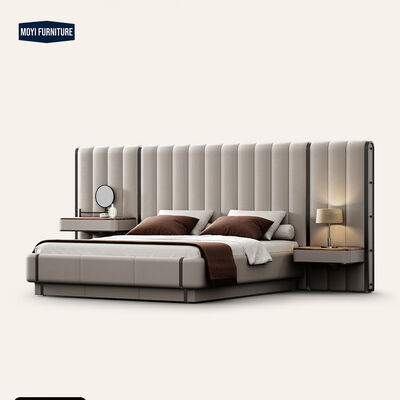 Sample Soft Bed Master Bedroom Light Luxury Dressing Table Bedside Table Integrated Bed Modern Villa Italian High End Authentic Furniture