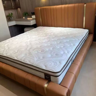 MDF Panel Type MOYI Leather Modern Double Design Wooden Queen Set Bedroom Set Luxury King Size Bed