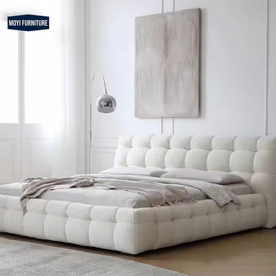 Mail Packing Y Modern King Size Bed 180x200 Italian Fabric Upholstered Wooden Minimalist Bedroom Furniture Master Frame