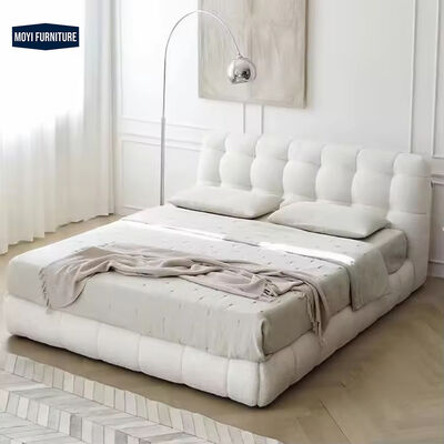 Mail Packing Y Modern King Size Bed 180x200 Italian Fabric Upholstered Wooden Minimalist Bedroom Furniture Master Frame