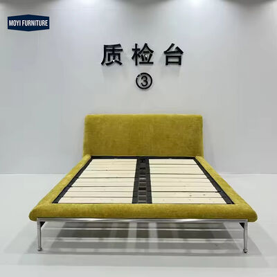 Microfiber Cover Material Modern Wooden Queen Set Classic Luxury King Size Bed Double Design 150 200 180 200cm Customize