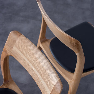 Dining Room Furniture MOYI Italian Ash Wood Nordic Wooden Contemporary Luxury Modern Dining Chairs Home Furniture General