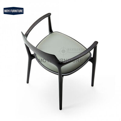 Wooden Foam Fabric Nordic Luxury Modern Top Grade Dining Chair Leather Restaurant Living Room Armchair Custom Mail Packing Y
