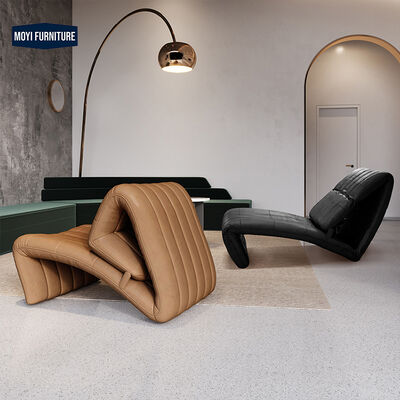 Mail Packing Modern Leather Recliner Chair Luxury Lounge Accent Chair Ideal for Living Room Hotel Coffee Leisure Reading