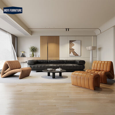 Mail Packing Modern Leather Recliner Chair Luxury Lounge Accent Chair Ideal for Living Room Hotel Coffee Leisure Reading