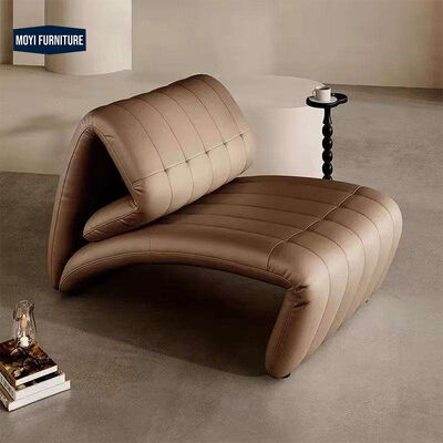 Mail Packing Modern Leather Recliner Chair Luxury Lounge Accent Chair Ideal for Living Room Hotel Coffee Leisure Reading