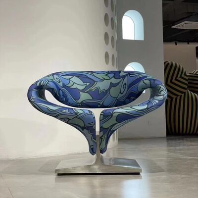 No Electric MOYI Modern Hotel Lobby Lounge Chair Ergonomic Velvet Fabric Upholstery Contemporary Comfortable Armchair