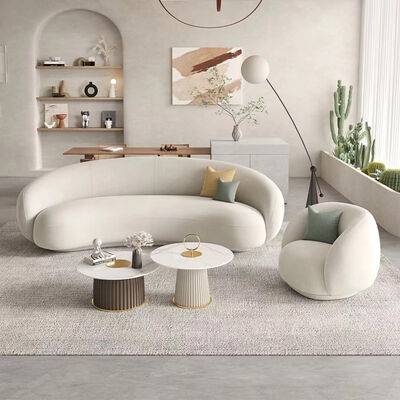 Fabric Upholstered MOYI C Shape Recliner Velvet Sectional Sofa Set Modern Luxury Sofas Spacious Comfortable Living Room
