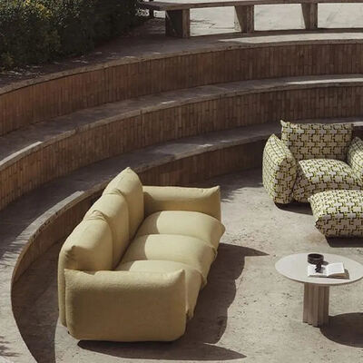 Mail Packing Y Fabric 3 Seater Living Room Sofa Italian Minimalism Design Furniture Marenco Style Elegant Comfortable
