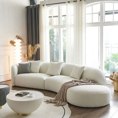 Set Sofa Type Customize Size Nordic Minimalism Curved Sectional Modernos Sofa Cloud Couch Sectional C Shaped Living Room