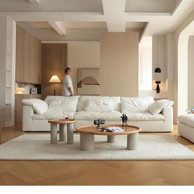 Velvet Modular Sectional Sofa Comfortable L Shape Foam Compressor Cloud Vacuum Sofa Nordic Style Living Room Furniture
