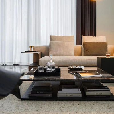 Foam Filling Material L Shape Modular Corner Sofa Set Italian Minimalist Nordic Designs Modern Luxury Sectional Couch Furniture