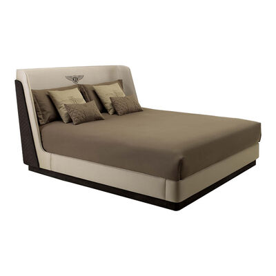 Home Furniture Bedroom Furniture King Size Leather Bed Frame Luxury Double Bed Set Modern Style Panel Type Plywood Nightstand