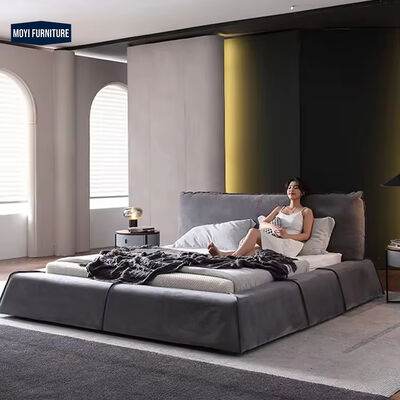 Soft Bed Modern Luxury Full Size Double Upholstered Bed Bedroom Furniture Set with Comfortable Upholstered Headboard