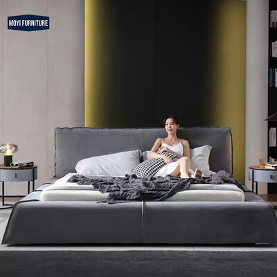 Soft Bed Modern Luxury Full Size Double Upholstered Bed Bedroom Furniture Set with Comfortable Upholstered Headboard