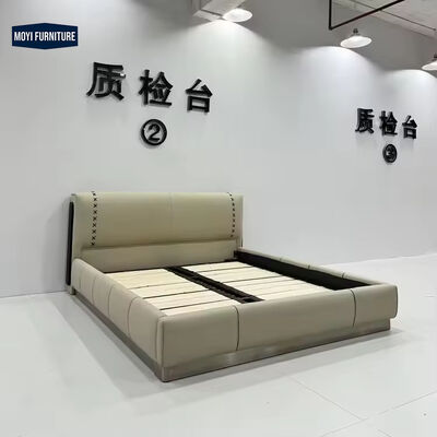 Wooden Frame Foam Fabric Modern Luxury Double Upholstered Frame King Size Bed Italian Style Designer Beds Furniture