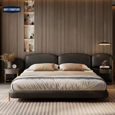 Modern Bedroom Velvet Platform Bed Set Full Size Frame Upholstered Beds King Size Furniture Design