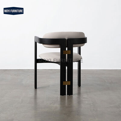 Solid Wood Legs Modern Chinese Dining Chair Set Office Negotiation Table Reception Chair Furniture Hotel Club Marketing
