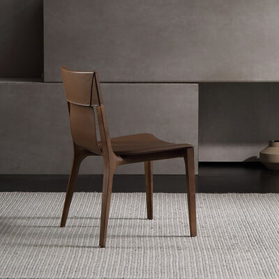 Wood Legs Dining Room Set Modern Nordic Luxury Chair Leather Metal Material Comfortable Home Living Room Hotel Furniture