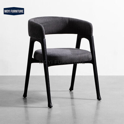 Wood Legs Synthetic Leather Dining Room Chair Luxury Metal Frame Combining Luxury and Functionality for High End Dining