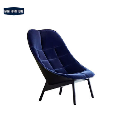 Accent Style Living Room Chair Creative Designer Fabric Single Back Fiberglass Fan Shaped Contemporary Seating Chair