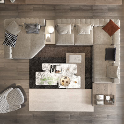 Comfortable L shape sectional modern couch luxury velvet modular home furniture designer sofa ideal for stylish interiors