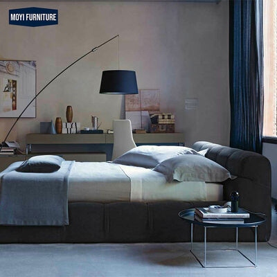 Plywood Modern Luxury Soft Room Double Design Bed Room Set Bedroom Furniture Featuring Tatami Queen Frame Gold Velvet Bed
