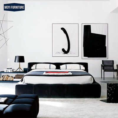 Plywood Modern Luxury Soft Room Double Design Bed Room Set Bedroom Furniture Featuring Tatami Queen Frame Gold Velvet Bed