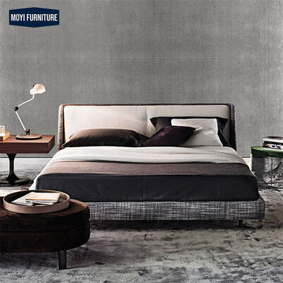 Modular Bedroom Furniture Set Luxury King Size Bed Classic Velvet Fabric Bed Modern Furnitures Latest Design