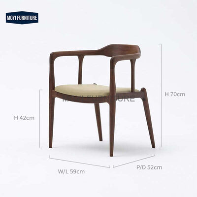 Custom Standard Size Comfortable Wooden Dining Chairs Nordic Modern Wood Chair for Commercial Dining