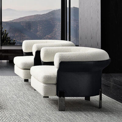 Leisure Chair Metal Legs MOYI Italian Minimalist Sofa Chair Luxury Living Room Modern Minimalist Designer Lounge Chair Arm