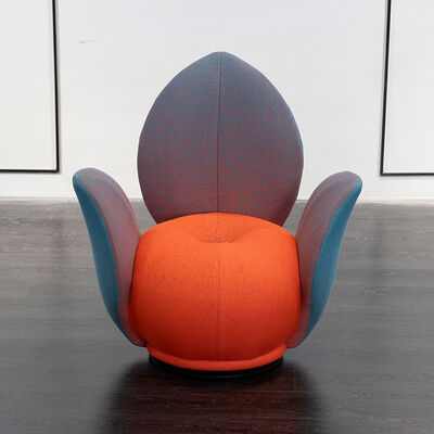 Leisure Chair Modern Accent Design Cashmere Fabric Interior Decoration Living Room Single Lounge Chair Elegant Furniture