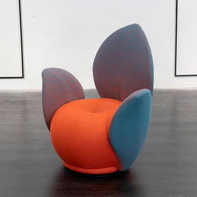Leisure Chair Modern Accent Design Cashmere Fabric Interior Decoration Living Room Single Lounge Chair Elegant Furniture