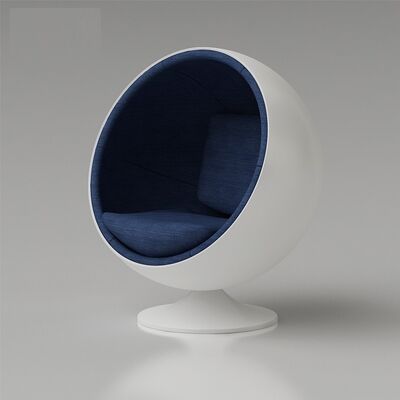 end Foshan Creative Modern Simple Living Room FRP Leisure Chair Designer Mall Art Sphere Space Recliner Chair