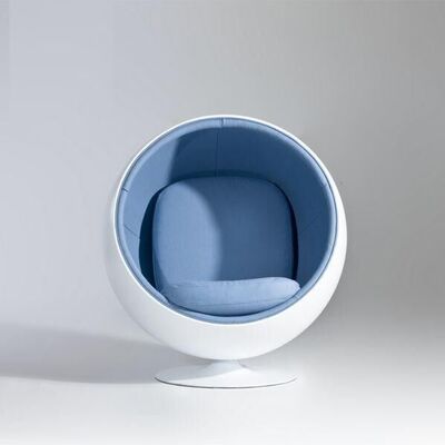 end Foshan Creative Modern Simple Living Room FRP Leisure Chair Designer Mall Art Sphere Space Recliner Chair