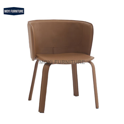 Modern Italian Light Luxury Dining Chair Comfortable Family Dining Room Stylish Back Chair Seating Furniture Design