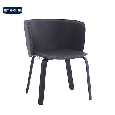 Modern Italian Light Luxury Dining Chair Comfortable Family Dining Room Stylish Back Chair Seating Furniture Design