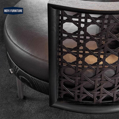 Synthetic Leather High End MOYI Italian Designer Single Sofa Modern Nordic Living Room Lounge Chair