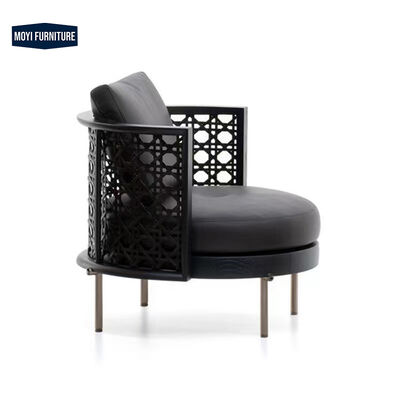 Synthetic Leather High End MOYI Italian Designer Single Sofa Modern Nordic Living Room Lounge Chair