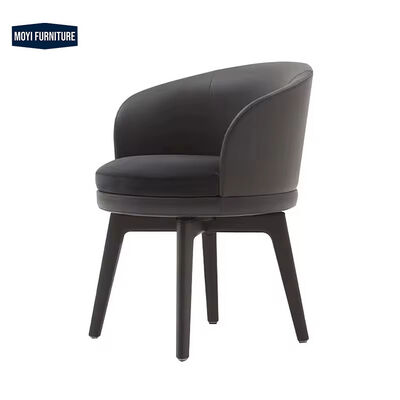 CUSTOM Dining Room Furniture Elegant Velvet Upholstered Leather Swivel Comfortable Modern Nordic Luxury Dining Chair