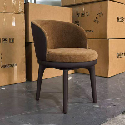 CUSTOM Dining Room Furniture Elegant Velvet Upholstered Leather Swivel Comfortable Modern Nordic Luxury Dining Chair