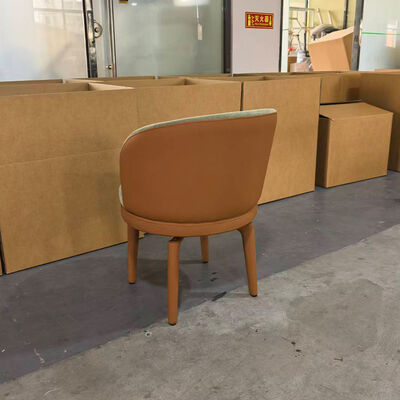 CUSTOM Dining Room Furniture Elegant Velvet Upholstered Leather Swivel Comfortable Modern Nordic Luxury Dining Chair