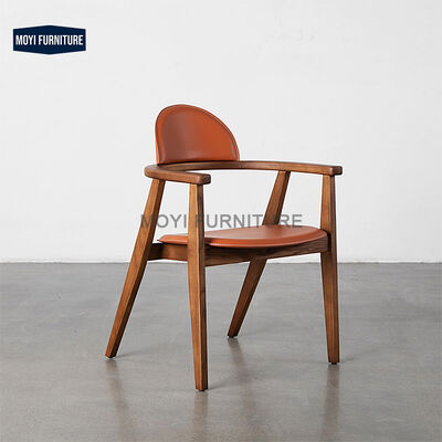 Wood Modern Dining Chair with Backrest Comfortable Relaxation Suitable Japanese Family Living Room Leisure Cafe
