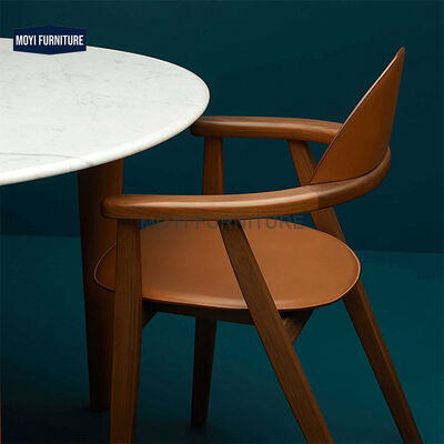 Wood Modern Dining Chair with Backrest Comfortable Relaxation Suitable Japanese Family Living Room Leisure Cafe